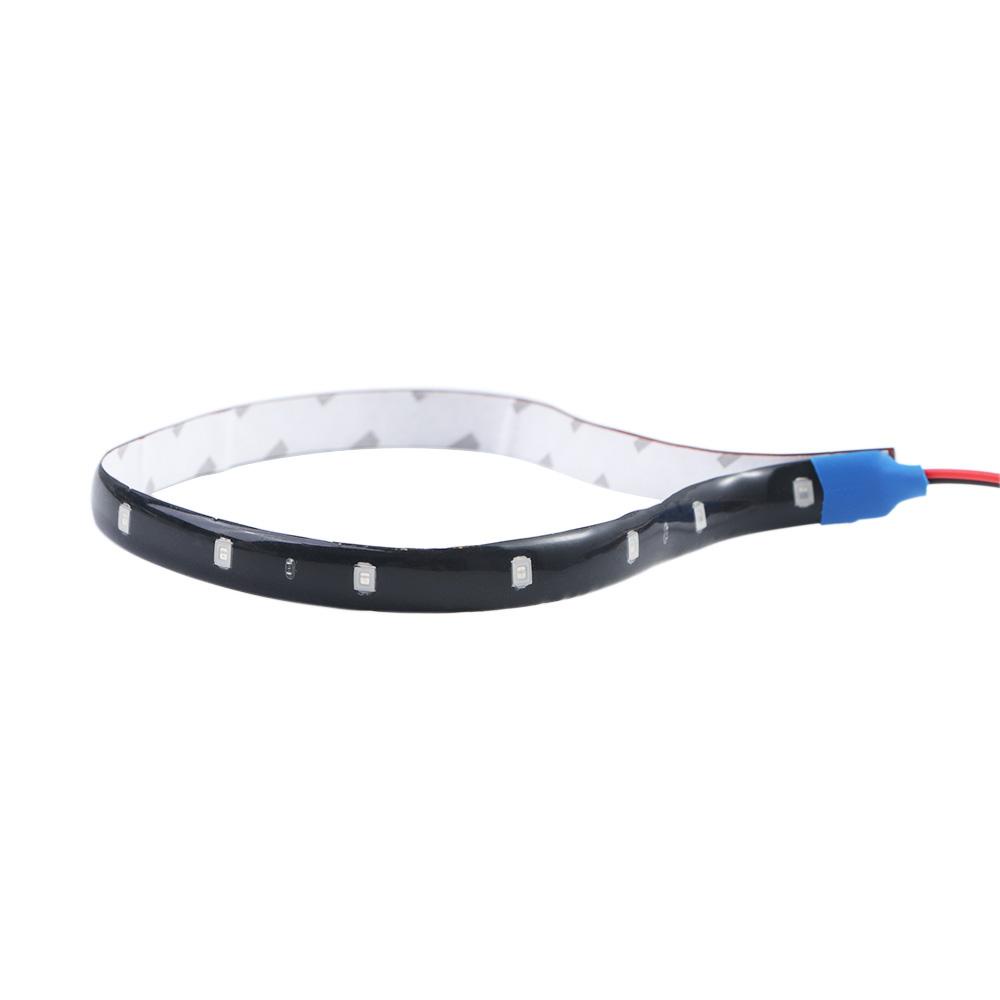 Lanfy Lampu LED Strip Mobil Universal Fleksibel 1PCS Patch Lamp Lampu Suasana Motor Auto Inerior Light Sepeda Siang Hari Berjalan Lampu Sepeda DIY Bohlam