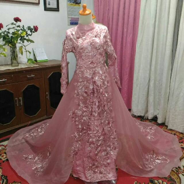  Gaun  Pengantin Warna  Peach  Model Gaun  Pengantin