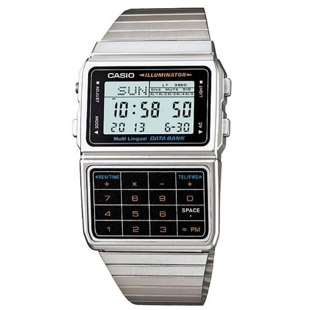 Casio DBC-611-1DF
Telememo Calculator Digital Men Watch Original DBC-611-1