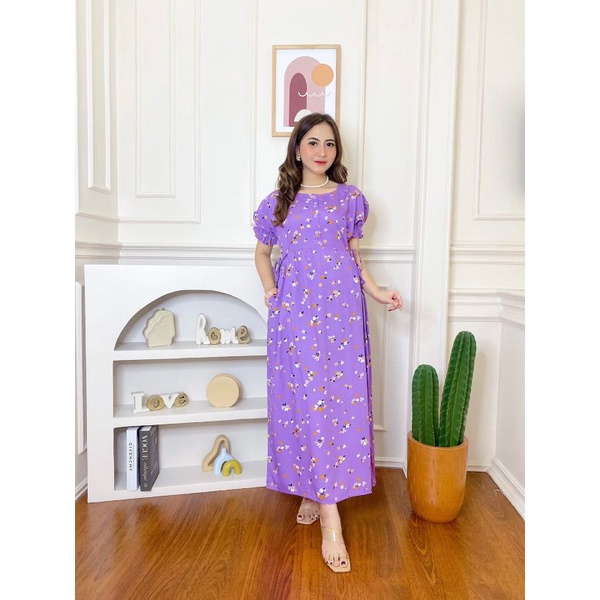 home dress daster kanaya bahan adem halus Rayon premium