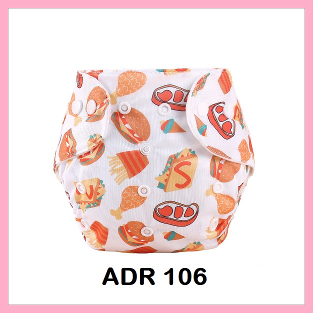 Popok Bayi Karakter Kain Berkancing Bisa Cuci Celana Diaper Pampers