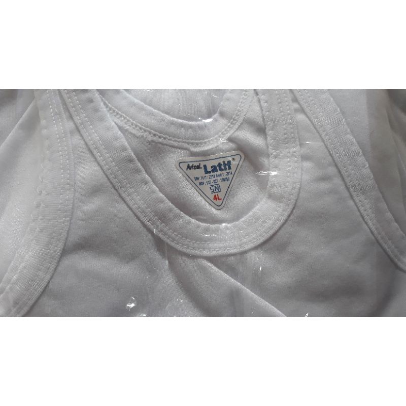 Singlet Arizal Latif - Kaos Oblong Putih - Anak - size M,L,XL,3L,4L,5L,6L