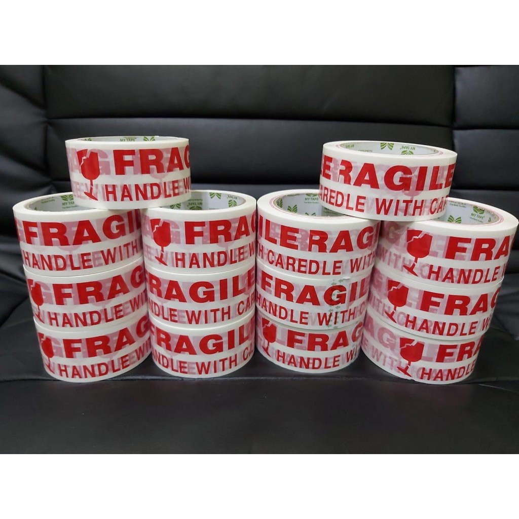 

Lakban FRAGILE Putih 2" inch 45 MM 100 yard FULL T7