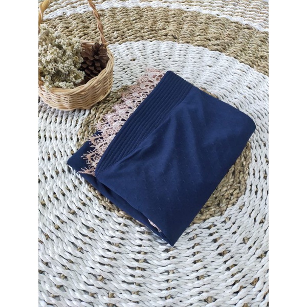 Jilbab Khimar Veera Strada Jersey By Albilal Collection-Navy