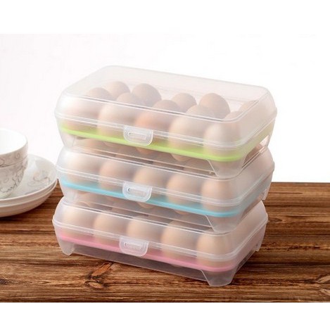 Tempat Box Telur 15 Lubang Sekat (Kotak dengan sekat khusus Telor)