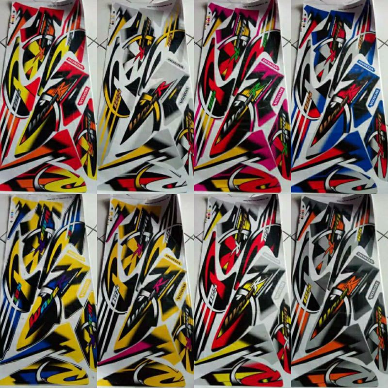 (Bisa COD) Lis Sticker Honda karisma X 125 wave sticker body motor karisma stiker variasi Thailand