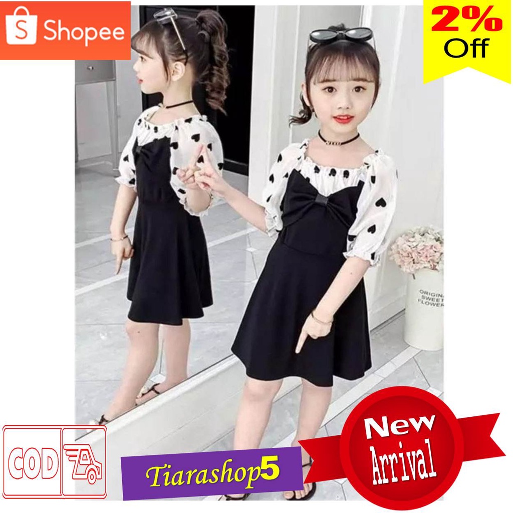 Dress anak perempuan terbaru umur 5 6 7 8 tahun Dress ulang tahun Gaun pesta anak Dress anak cewek