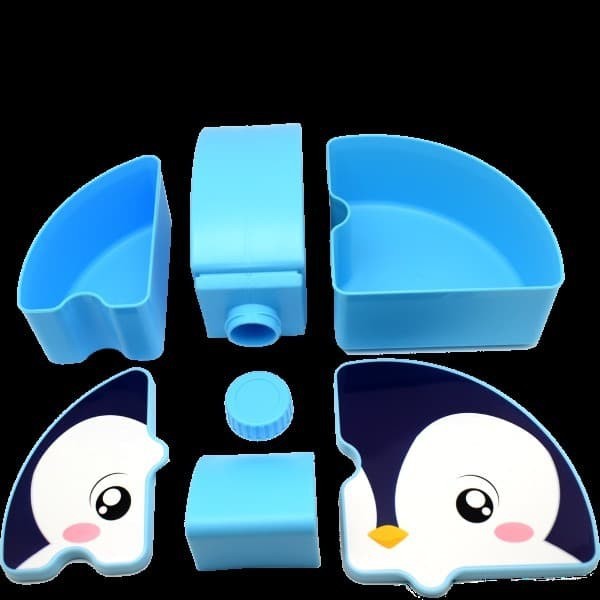 Tempat Makan Lengkap Lunch Box Set Puzzle Technoplast Lucu