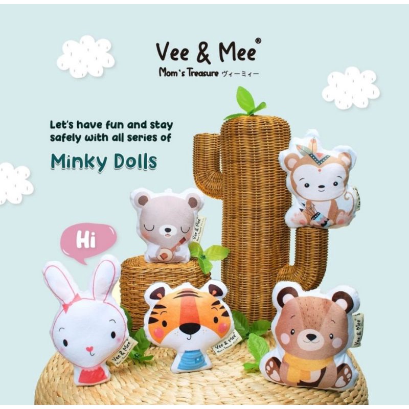 Vee &amp; Mee Minky Doll - Boneka Gantungan Stroller/Box Bayi