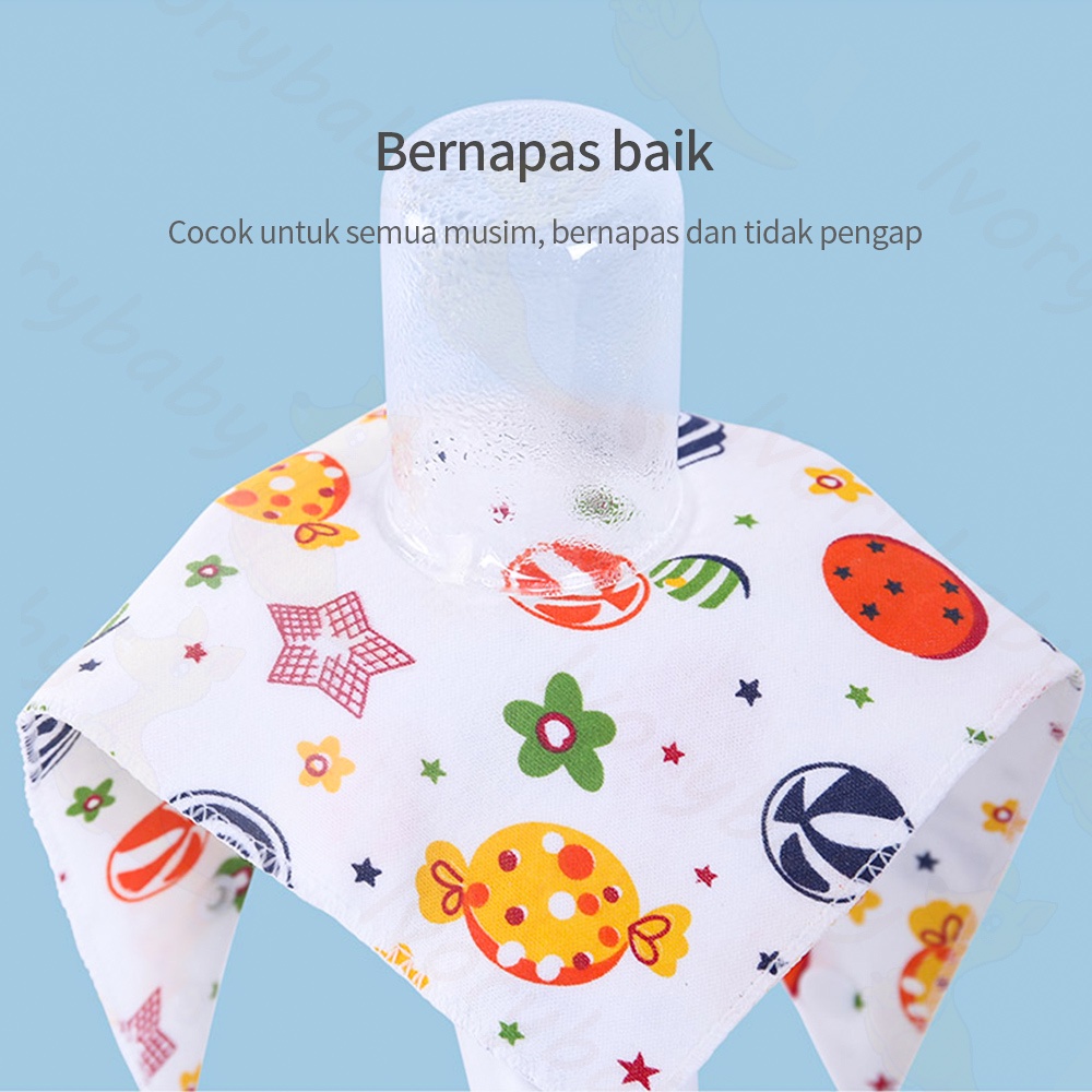 Ivorybaby Slabber bayi kain segitiga/Bib Bayi celemek katun motif