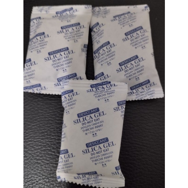 Silica gel silika butiran penyerap lembab air silika pengering putih besar 15 gram ECERAN