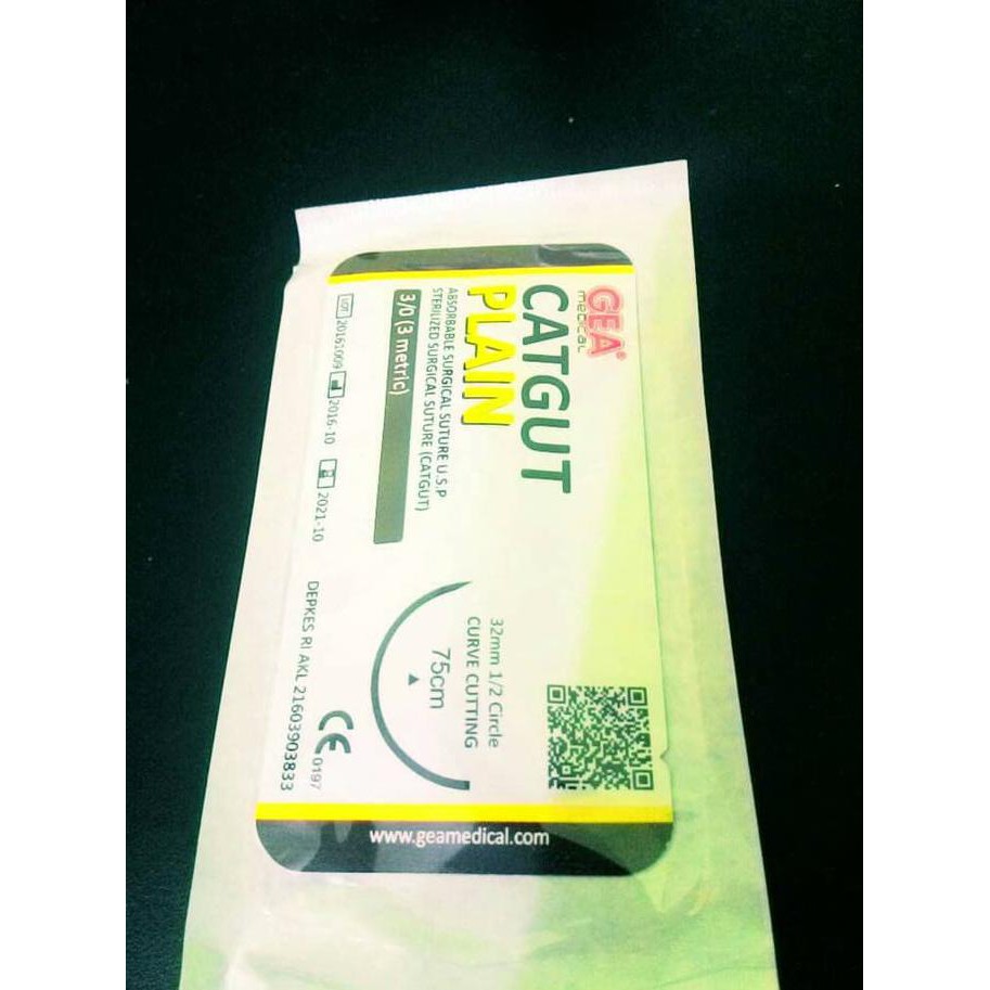 

CAT GUT PLAIN WITH NEEDLE 3/0