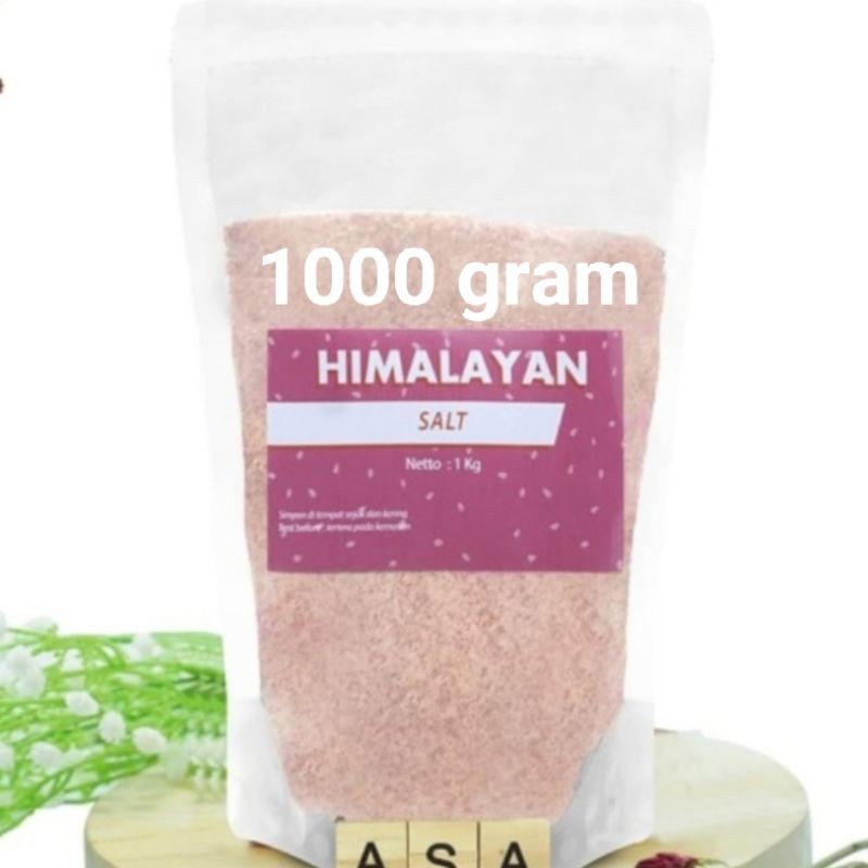 

Garam Himalaya Butir Halus / Pink Himalayan Fines Salt - 1000 gram