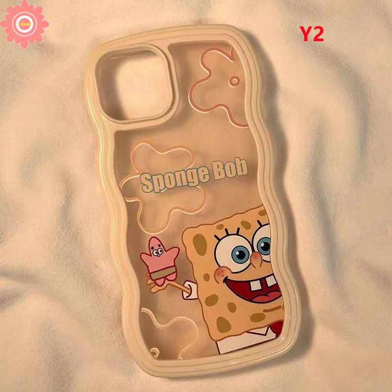 Casing Kartun Untuk Samsung A14 A04S A52 A32 A04 A04E A50 A13 A03s A51 A52s A20 A30 A20S A53 A33 A22 A31 A12 A23 A50s A03 A30 A11 A21s A02s Patrick Star Spongebob Wavy Edge Soft Case