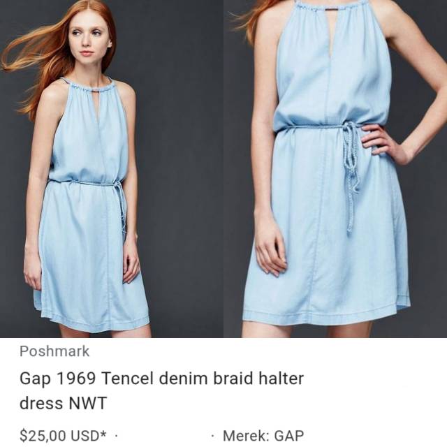 chambray dress gap