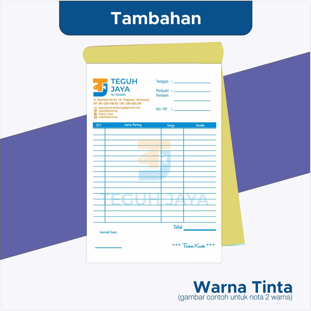 

TAMBAHAN WARNA NOTA