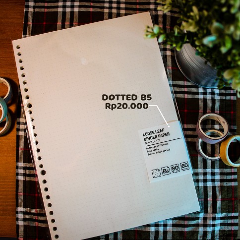 

Kertas Loose Leaf Binder Dotted (Ukuran B5)