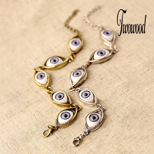 Gelang Rantai Desain Angel Evil Eye Untuk Unisex