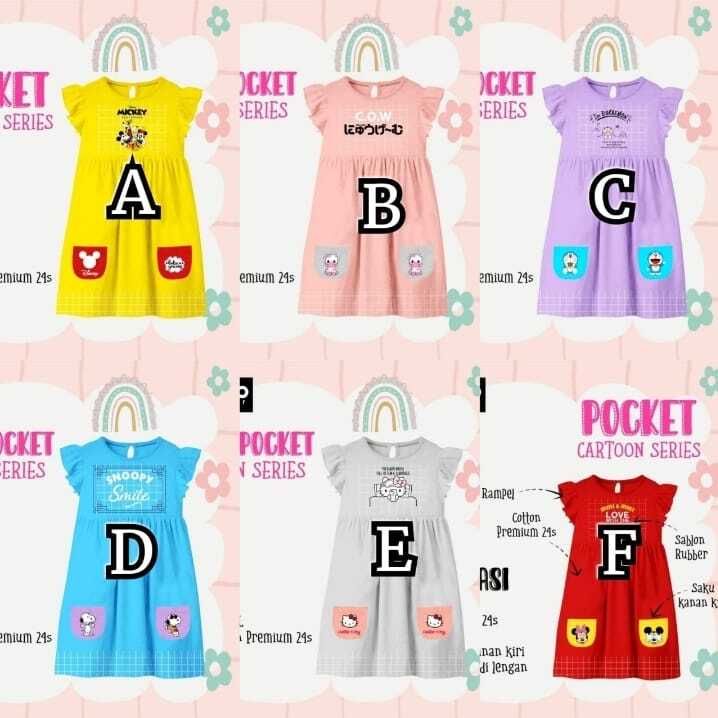 DRESS POCKET CARTOON SERIES BY BRAVO KIDSWEAR