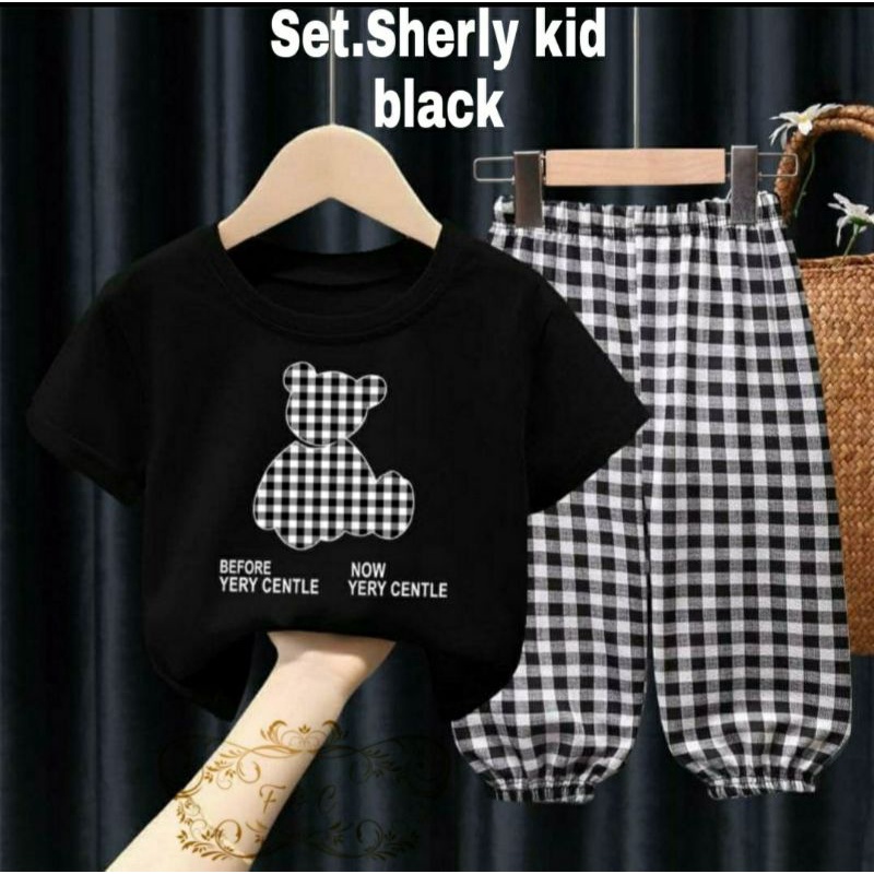 Setelan Anak Perempuan / Set Anak 2-6 Tahun Tiga Ukuran / Set Sherly / Matt Babyteri + Katun Kotak