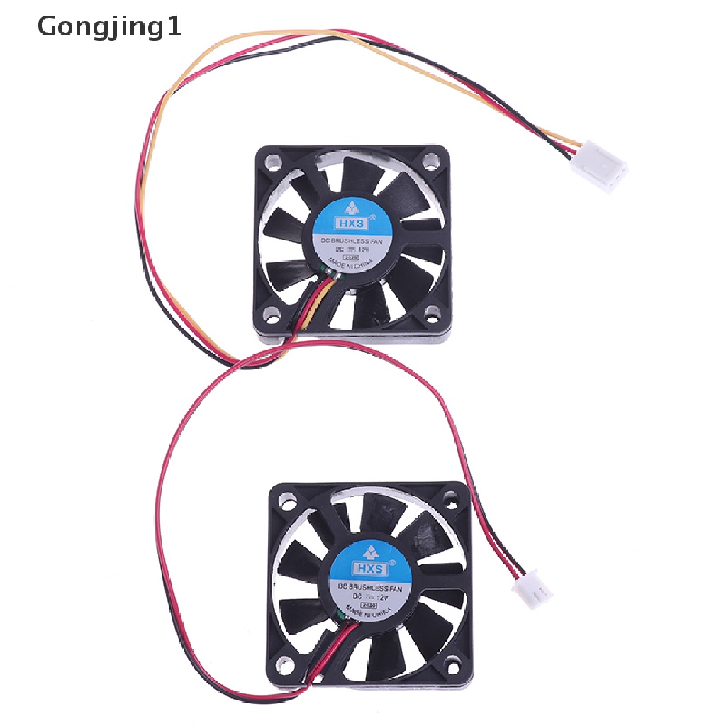 Gongjing1 Kipas Pendingin CPU 12v 2.5Pin / 3Pin 50mm Sunyi Untuk Komputer PC