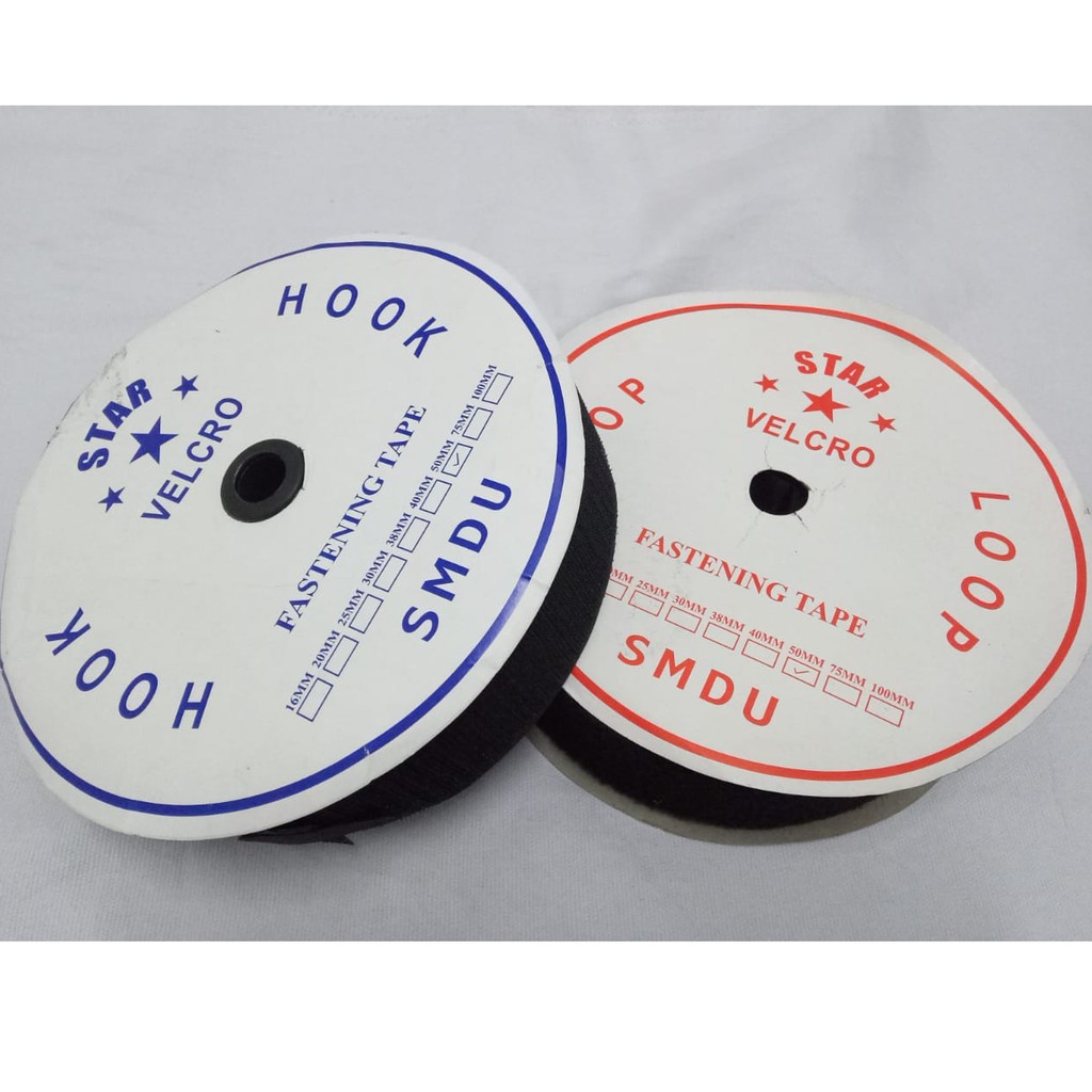 

Perekat velcro 2 inch - 50 mm hitam