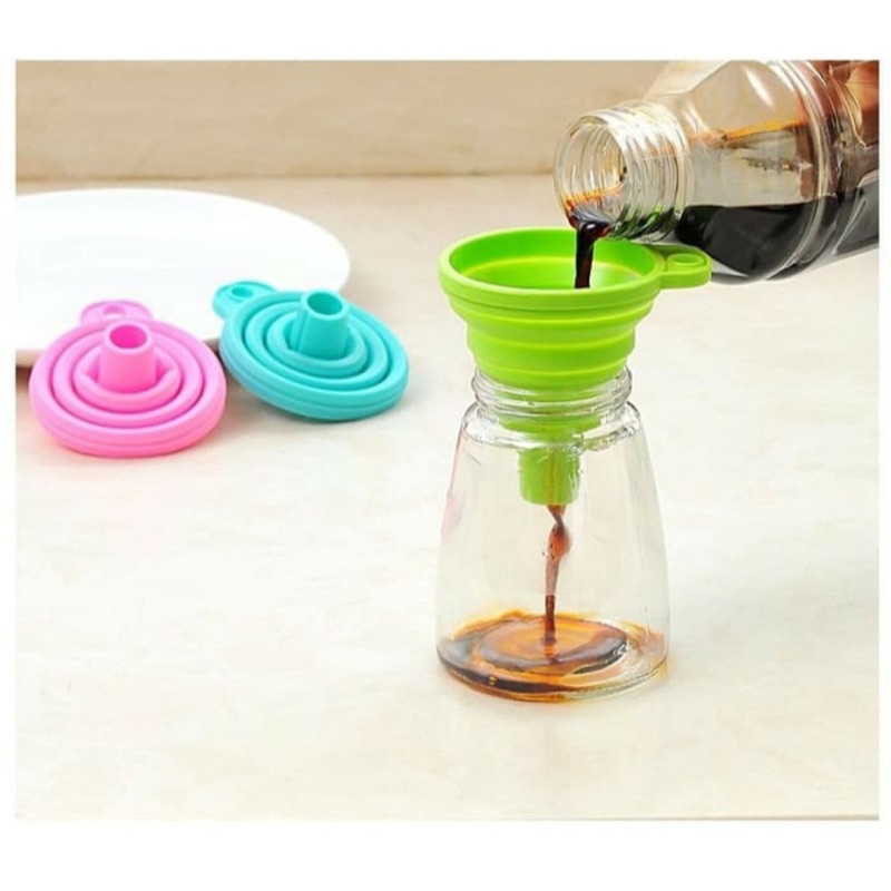 Corong Air / Minyak Silikon Elastis Multifungsi / Corong Wadah Silicone