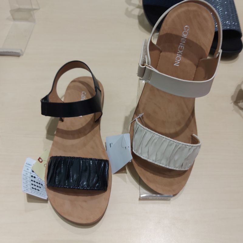 connexion sandal flat 1 strap ada tali belakang best seller size 36-40
