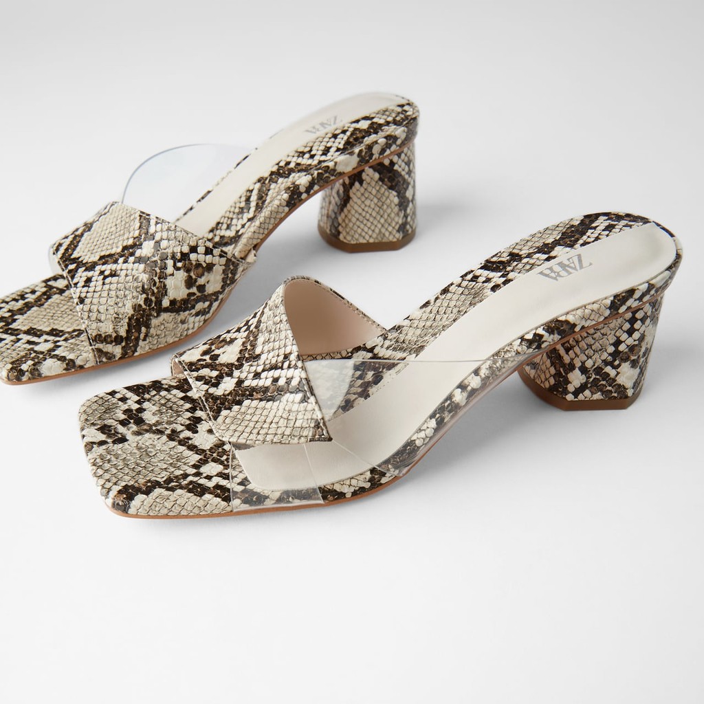 SANDAL SLOP ZARA ORIGINAL / SANDAL WANITA ZARA SLOP HEELS 7cm// ZARA SANDAL WANITA MODEL SLOP