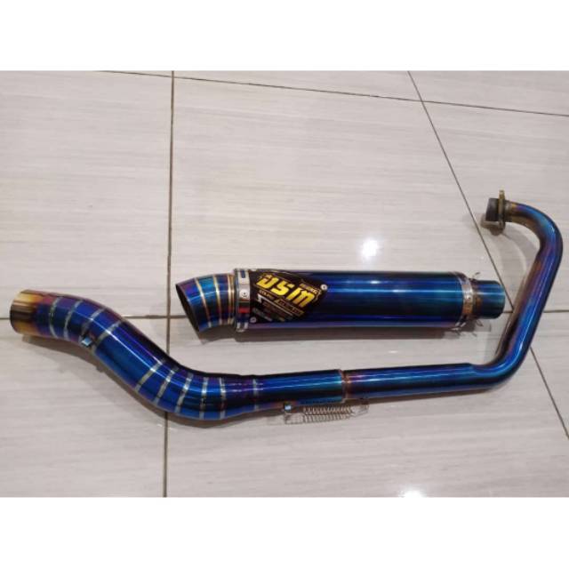 Terlaris termurah Knalpot DSM Model rjm bluemon for Vixion mx mx king sonic mp  Fu gl cb CBR Dll Pul