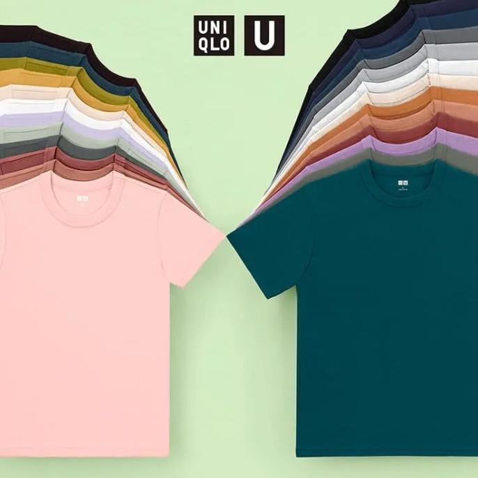UNIQLO U Shirt Kaos Wanita Crew Neck T-Shirt / Kaos Polos Cewek