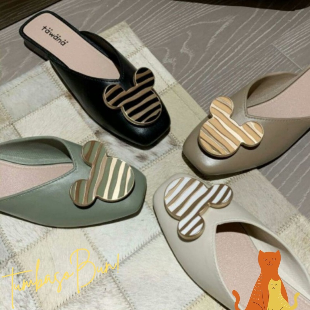 SANDAL SELOP TAWANA MICKEY MILO SIZE 37/SANDAL IMPORT KARET EMPUK