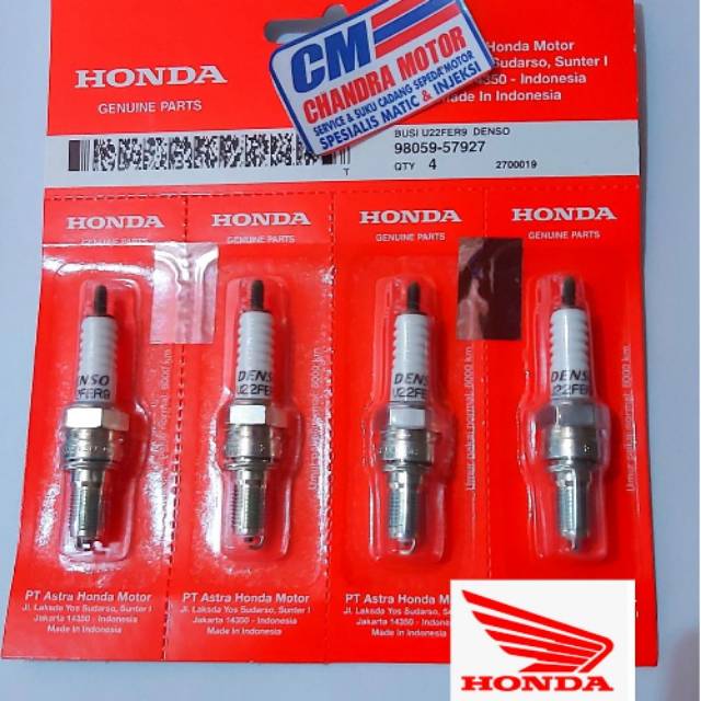 Busi old vario 110 vario techno 110 lama tipe karbu 98059-57927 original HONDA AHM