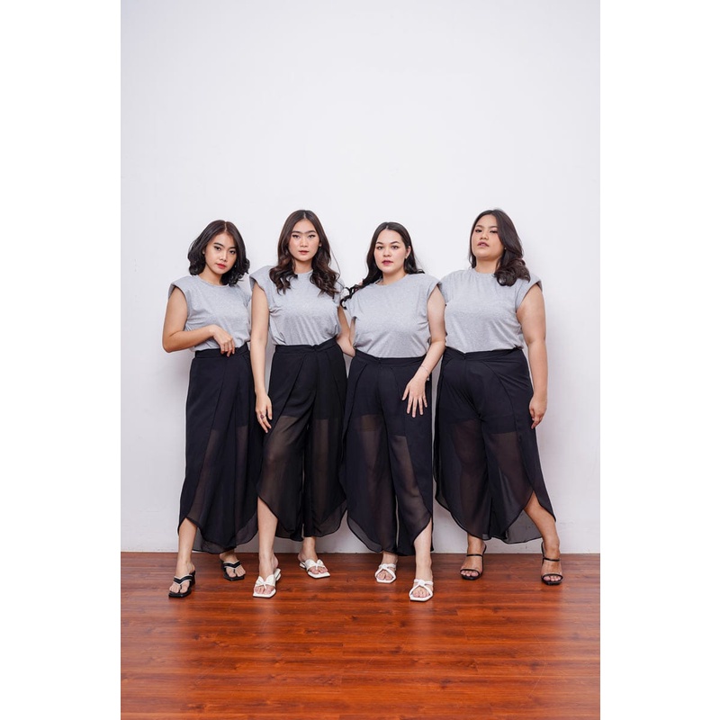 Escarpat See Through Pants Celana Panjang Wanita