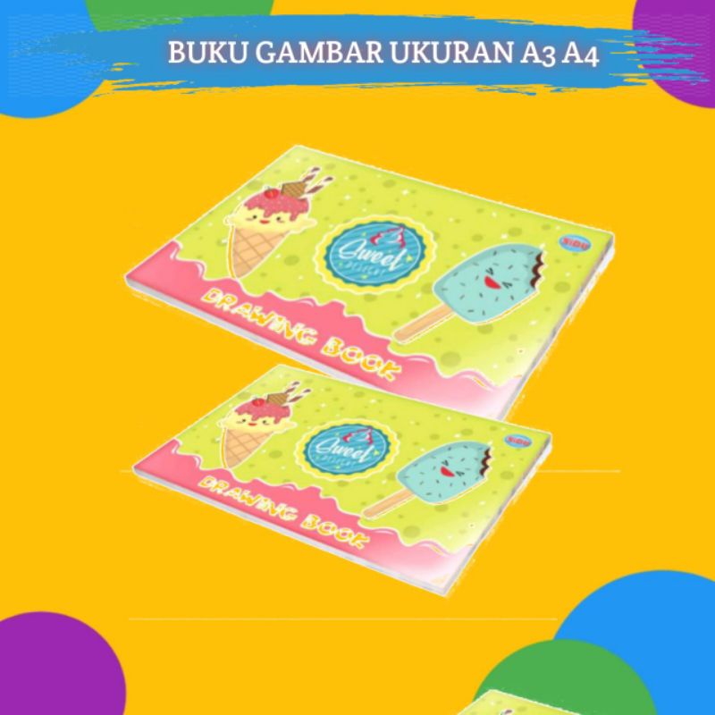 

BUKU GAMBAR ANAK A3 A4 SIDU DRAWING BOOK MURAH ORIGINAL
