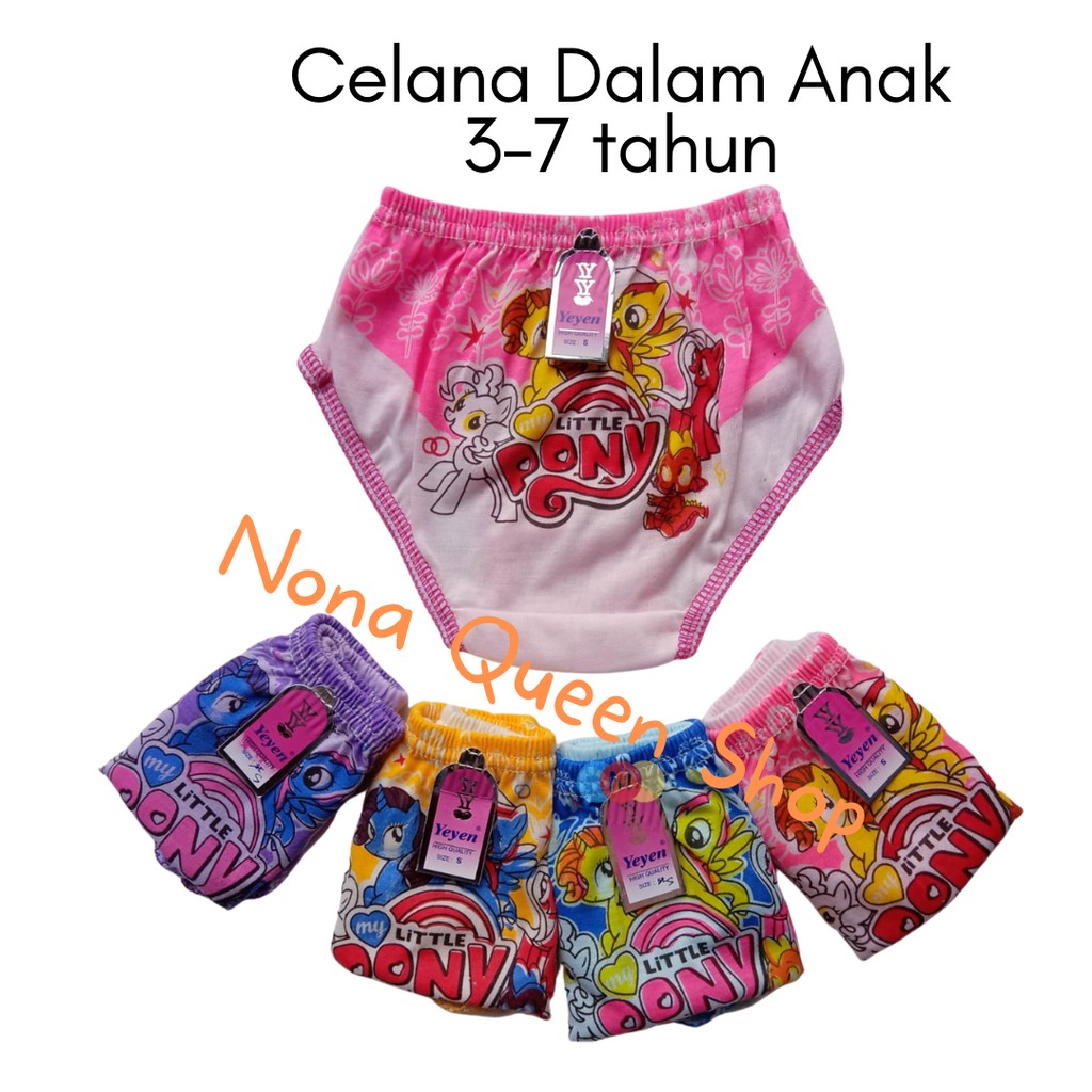 CD Anak Perempuan 3-4 Tahun Celana Dalam Anak Cewek YN