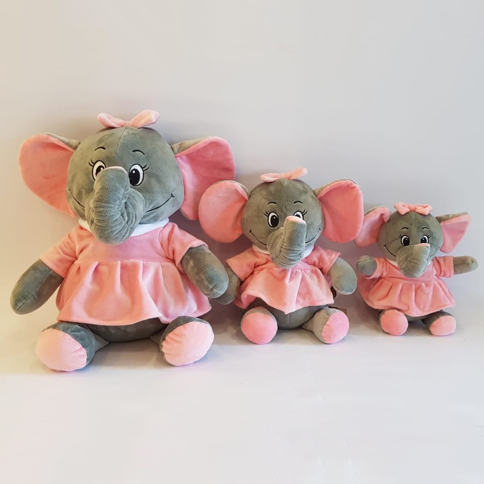 Boneka Gajah Lucu Cantik Imut Cocok Buat Gift Anak Bayi Lucu Hadiah Grey Bona Ada Size M Sampai XL Toys Elephant Cute Hadiah Ulang Tahun Kualitas Premium by Istana Boneka GARANSI SEUMUR HIDUP