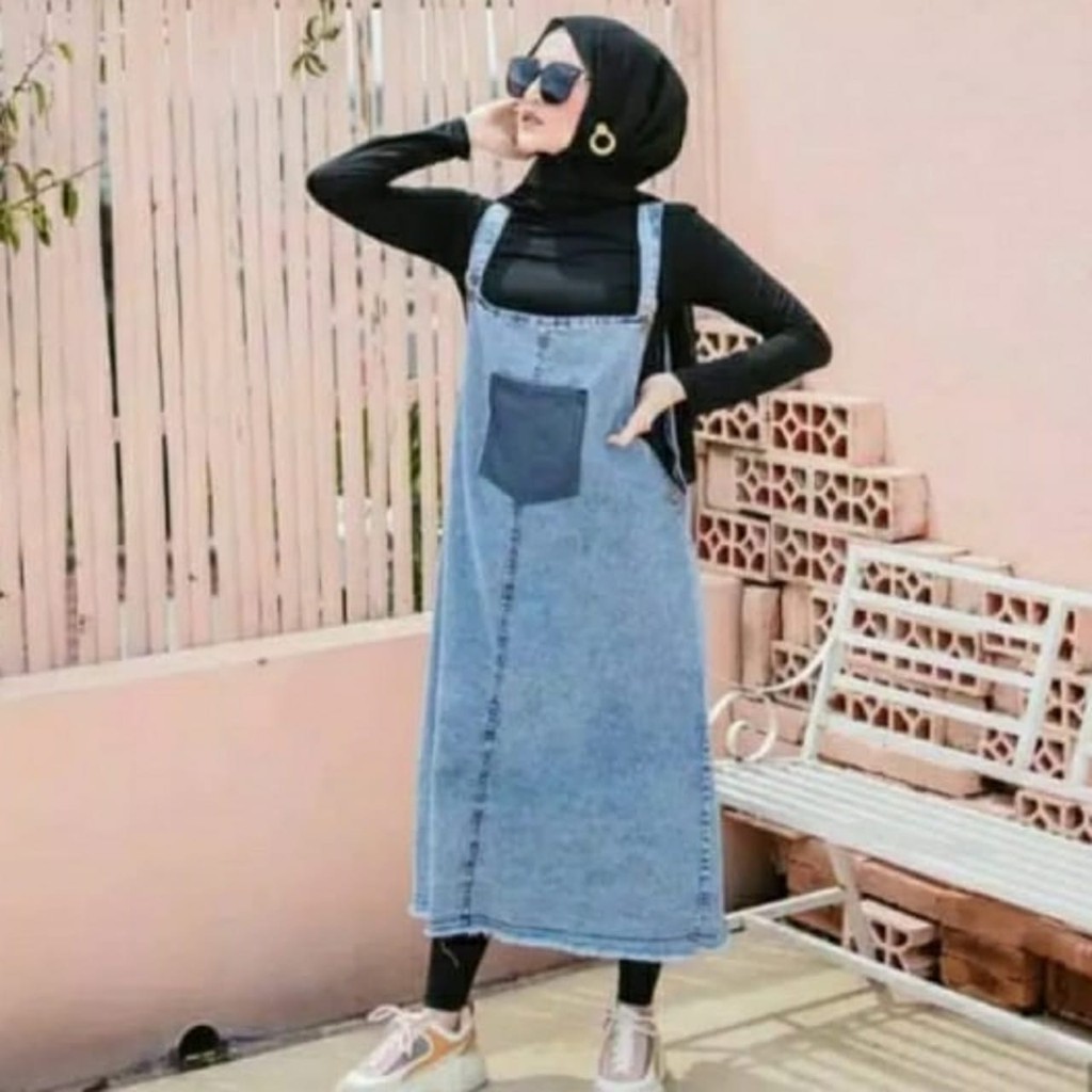 OVERALL JEANS JANETA / OVERALL JEANS BUTON CATHY / MOZY MIWA WASHED