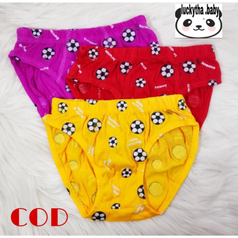 Celana dalam anak cowok motif bola dan karakter super hero/ celana dalam vin-vin s m l