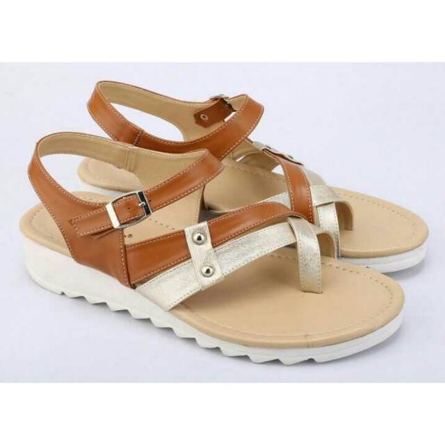 Sandal wedges wanita - sandal flat wanita RSB 518