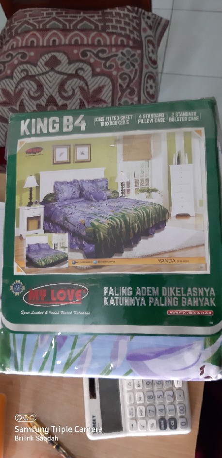 Sprei My Love 200x200 Motif Peacock Butterfly