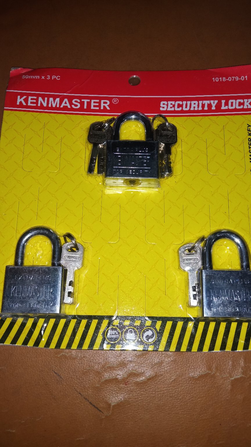 Kenmaster Gembok Master Key 50mm - 3 Buah