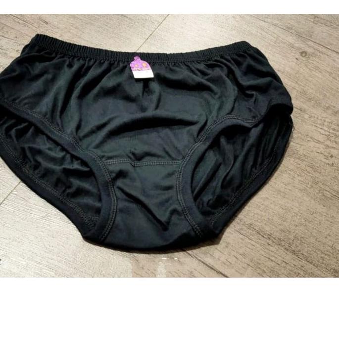 ➱ CD WANITA HITAM KATUN // CD WANITA LUSINAN // 12PCS ☁