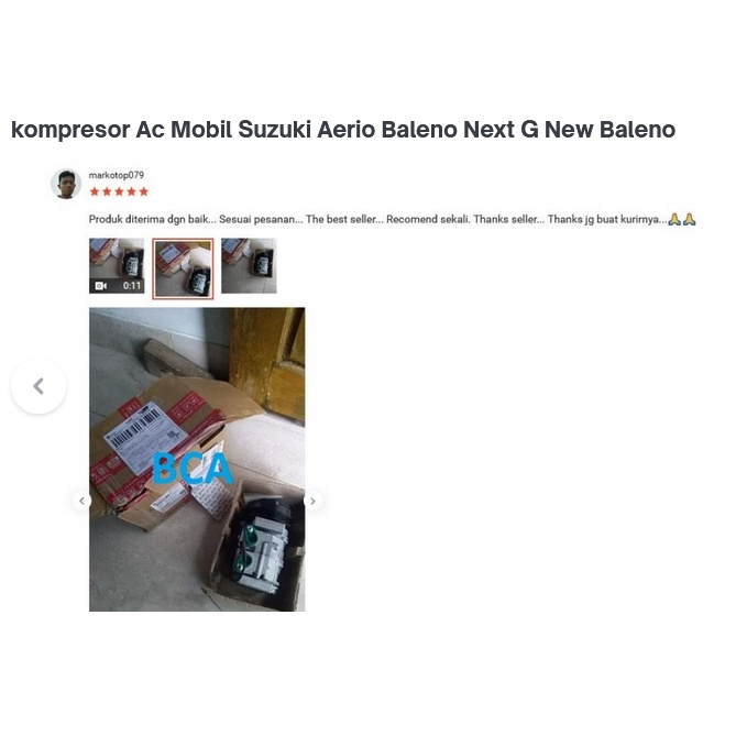 COMPRESSOR KOMPRESOR AC Mobil SUZUKI Aerio Baleno Next G New Baleno