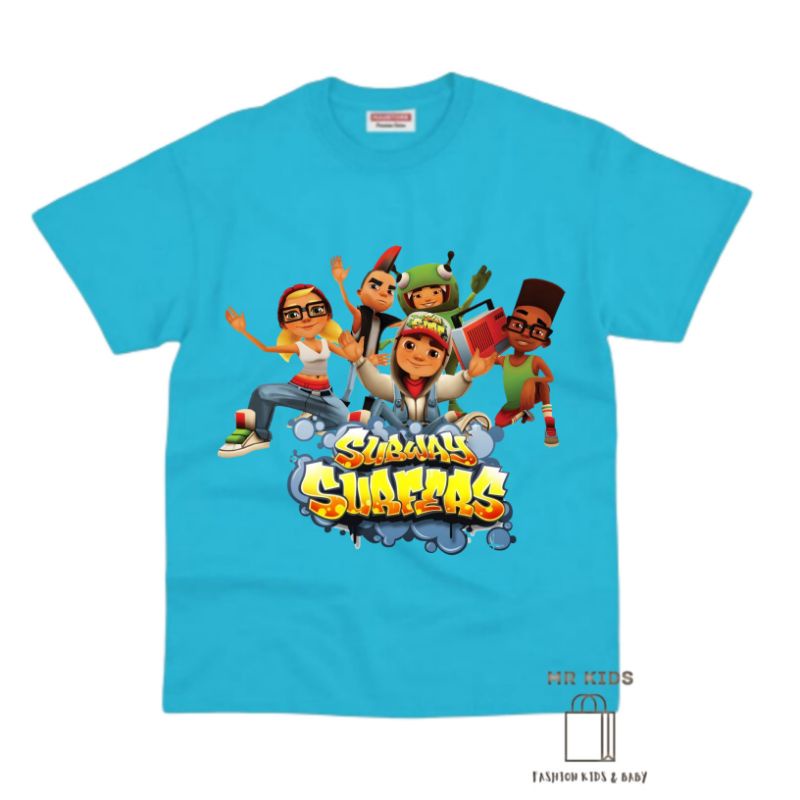 BAJU ANAK KAOS ANAK GAME SUBWAY SURFERS