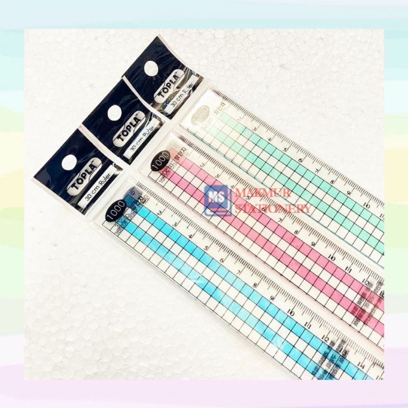 

Penggaris Plastik/Mistar Plastik Topla 30cm