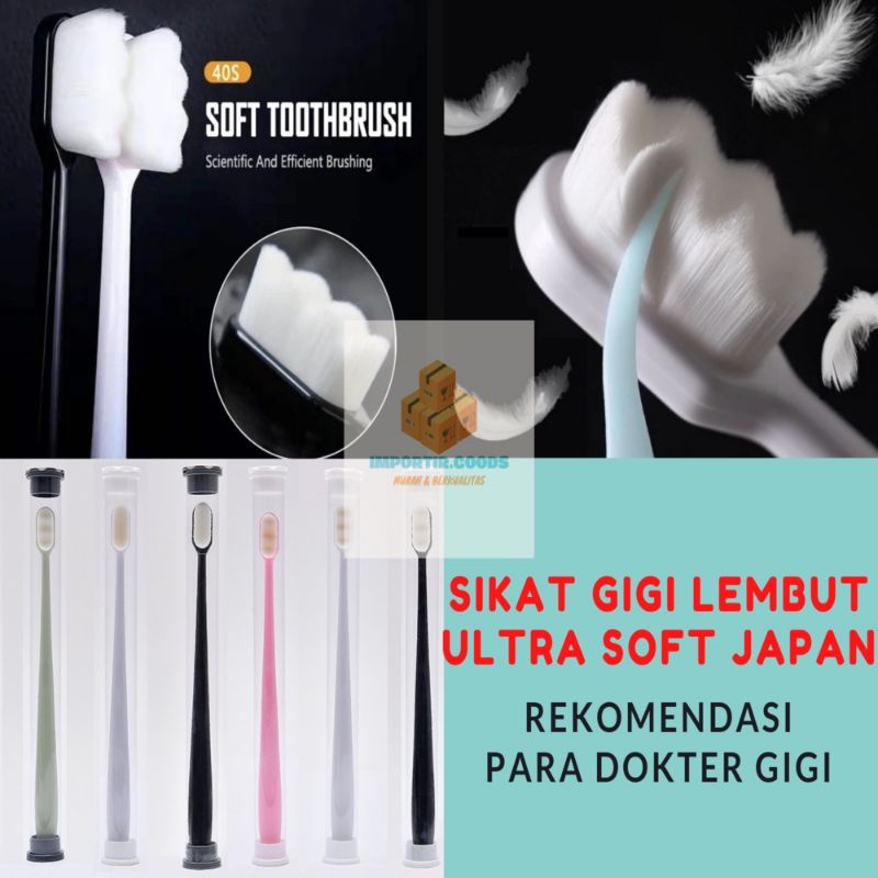 Sikat gigi nano Micro teknologi jepang sangat lembut