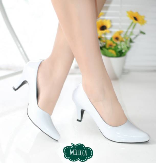 Milicca Sepatu Wanita High Heels Kerja Pantofel Sepatu Kantor Celetia Terlaris