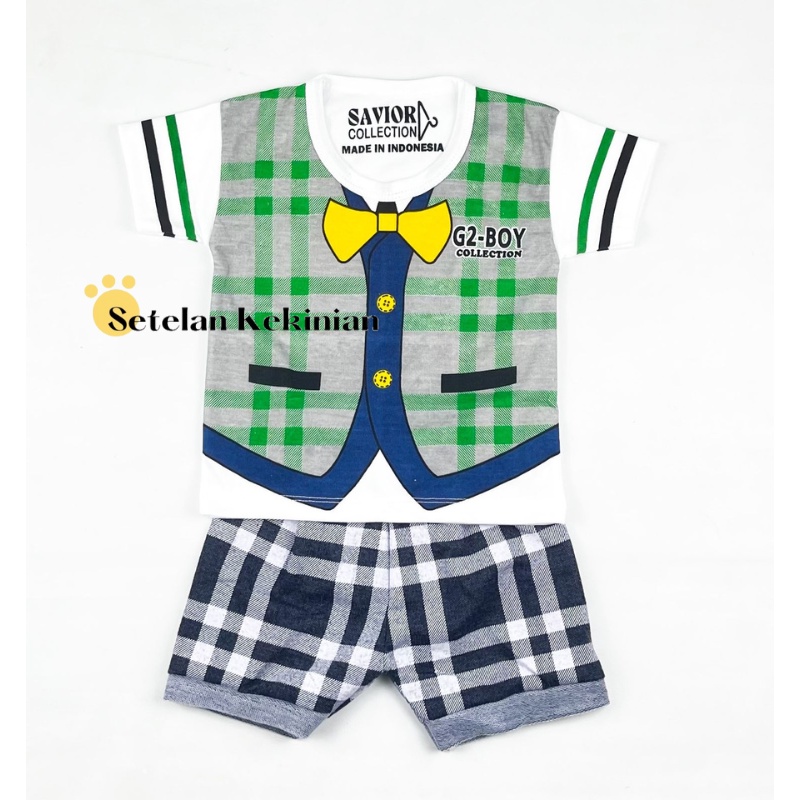 Set Anak Laki Laki 0-12bulan Model Gambar Rompi Lucu Newborn Kado Akikah Keren Set Baby Boy Murah