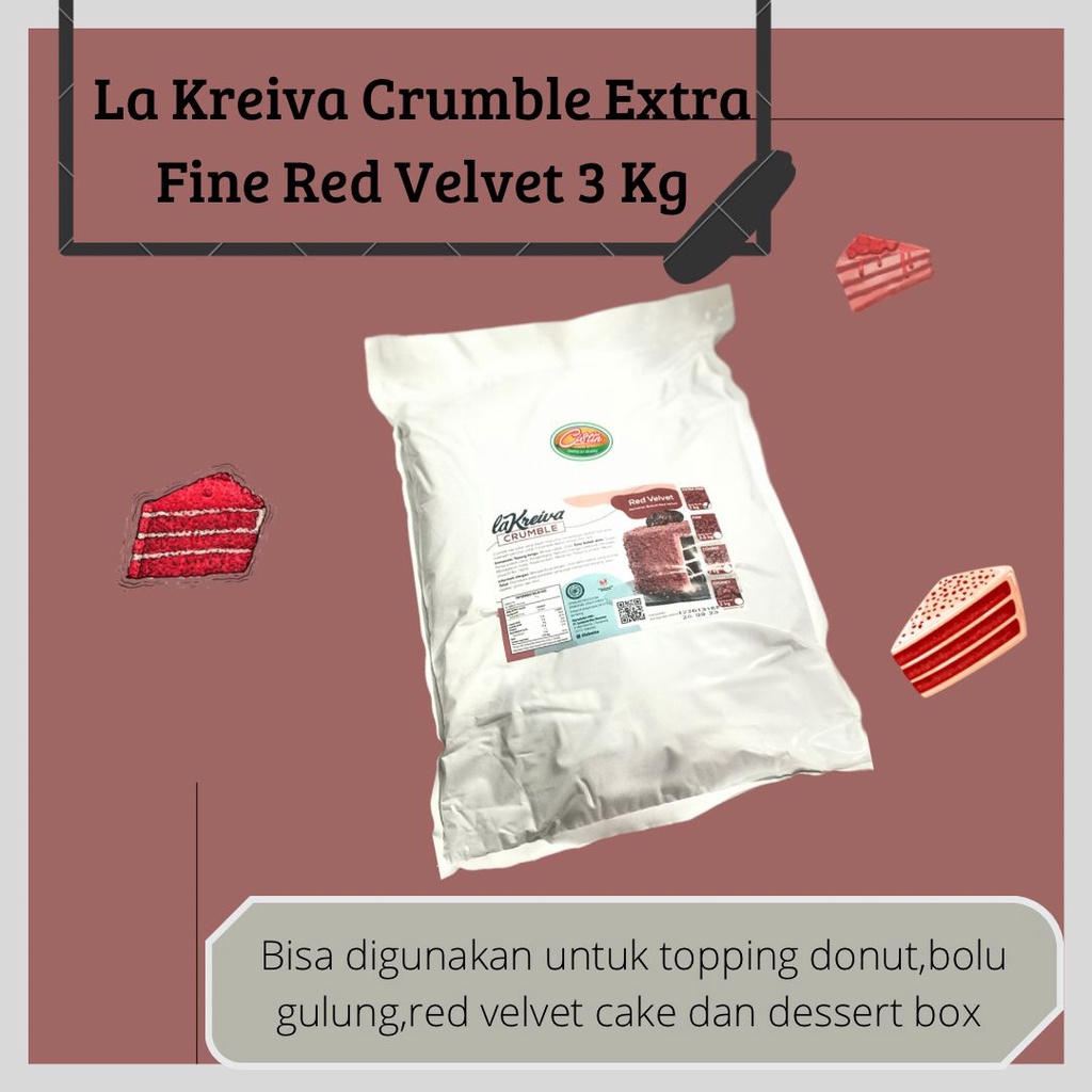 

La Kreiva Crumble Red Velvet 3kg